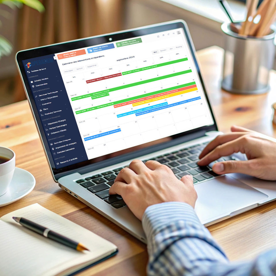 Calendrier des interventions et réparations